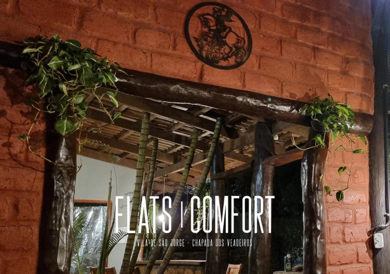 Novidade Flats Comfort Na Vila De Sao Jorge - Chapada Dos Veadeiros Hotel Eksteriør billede