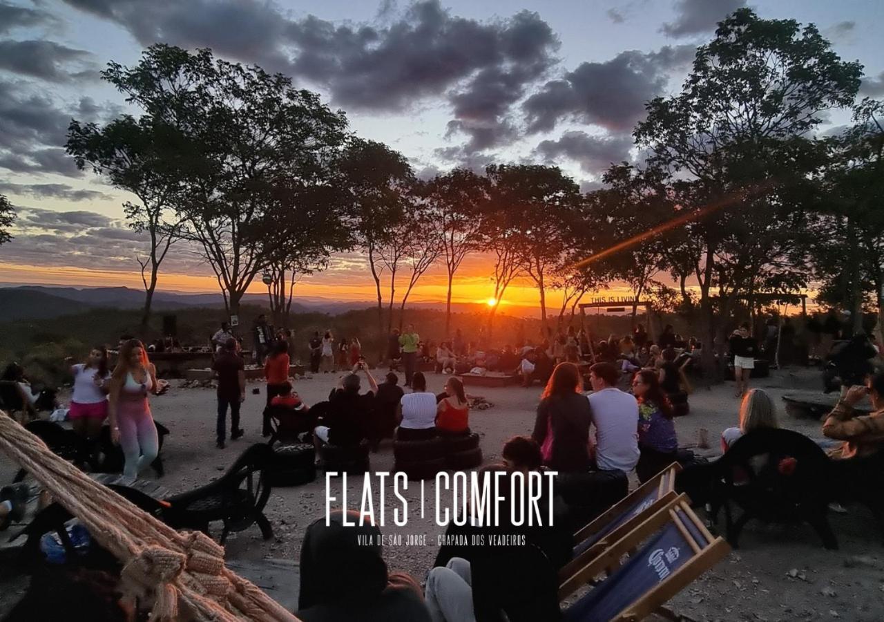 Novidade Flats Comfort Na Vila De Sao Jorge - Chapada Dos Veadeiros Hotel Eksteriør billede
