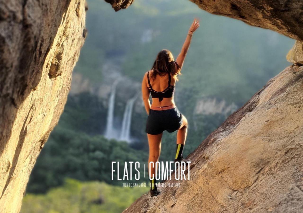 Novidade Flats Comfort Na Vila De Sao Jorge - Chapada Dos Veadeiros Hotel Eksteriør billede