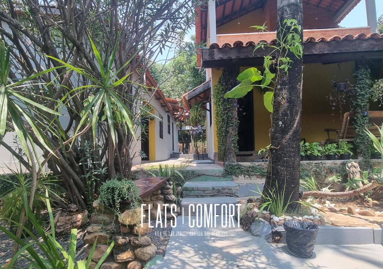 Novidade Flats Comfort Na Vila De Sao Jorge - Chapada Dos Veadeiros Hotel Eksteriør billede
