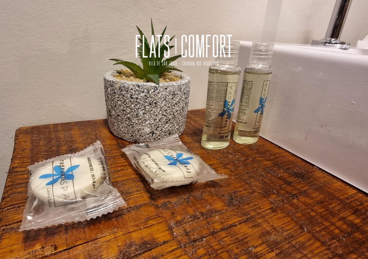 Novidade Flats Comfort Na Vila De Sao Jorge - Chapada Dos Veadeiros Hotel Eksteriør billede