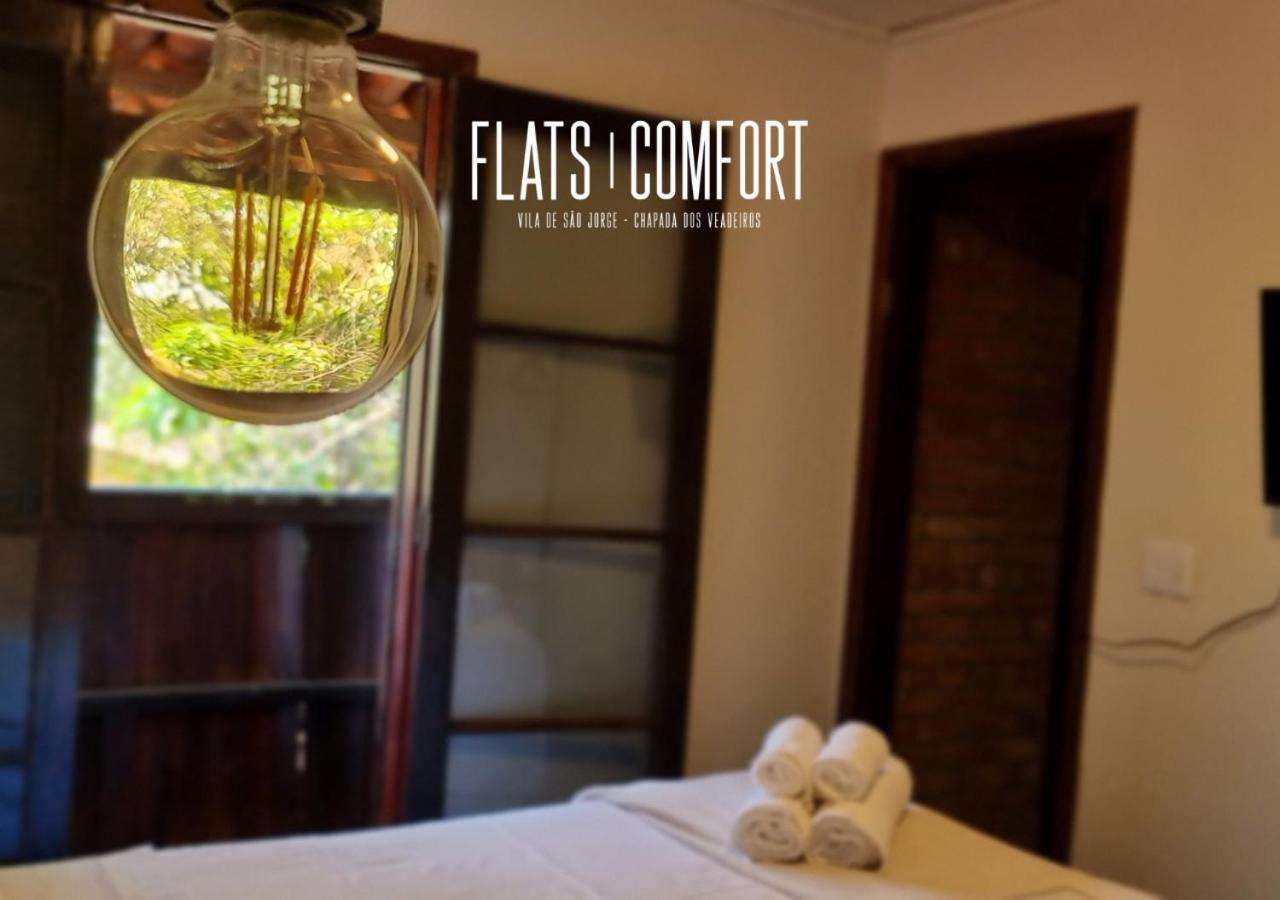 Novidade Flats Comfort Na Vila De Sao Jorge - Chapada Dos Veadeiros Hotel Eksteriør billede