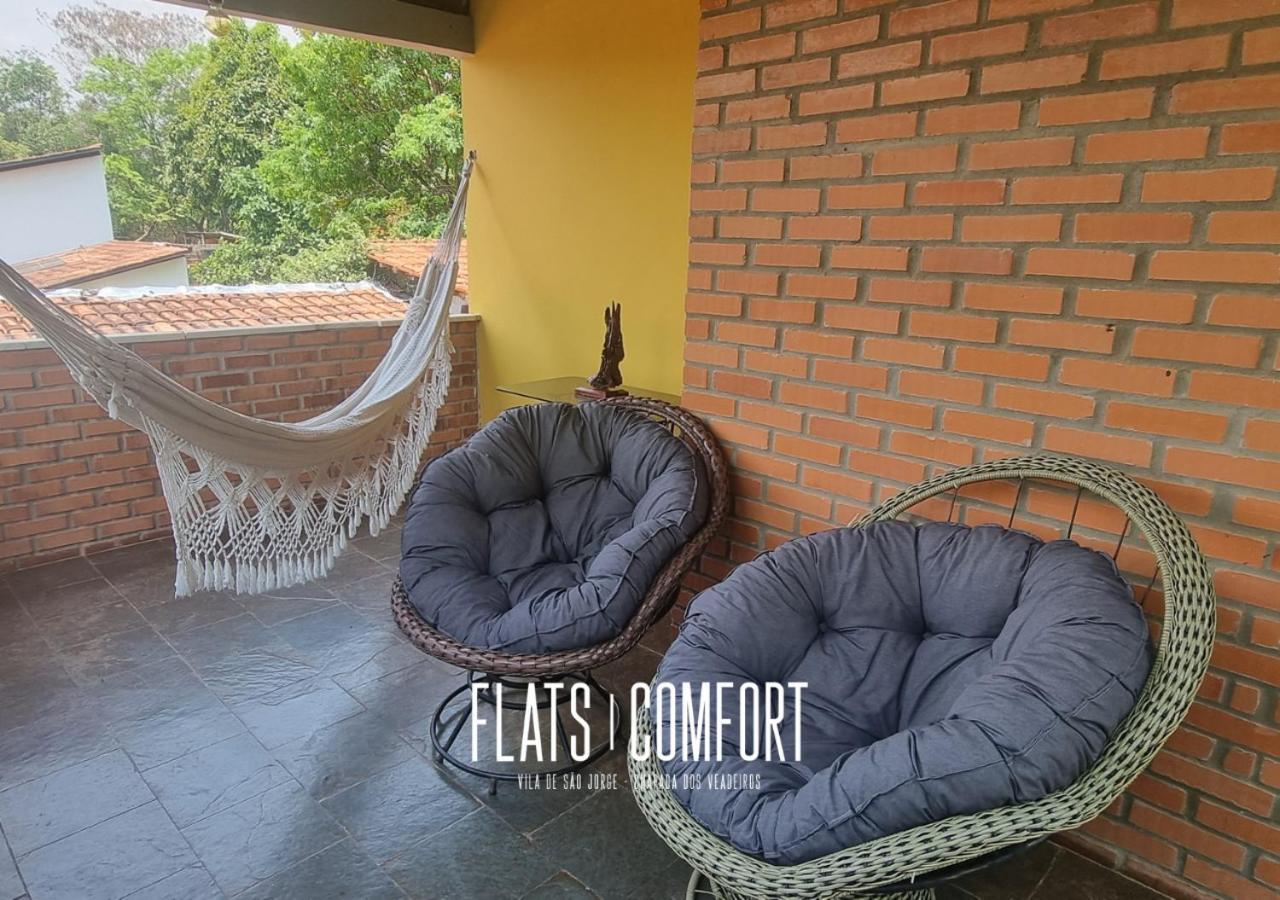 Novidade Flats Comfort Na Vila De Sao Jorge - Chapada Dos Veadeiros Hotel Eksteriør billede