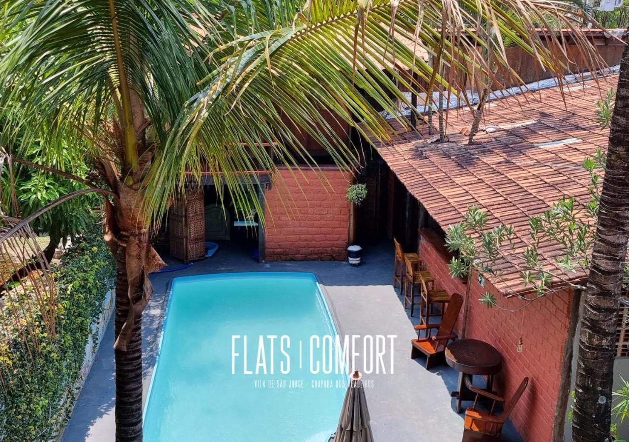 Novidade Flats Comfort Na Vila De Sao Jorge - Chapada Dos Veadeiros Hotel Eksteriør billede