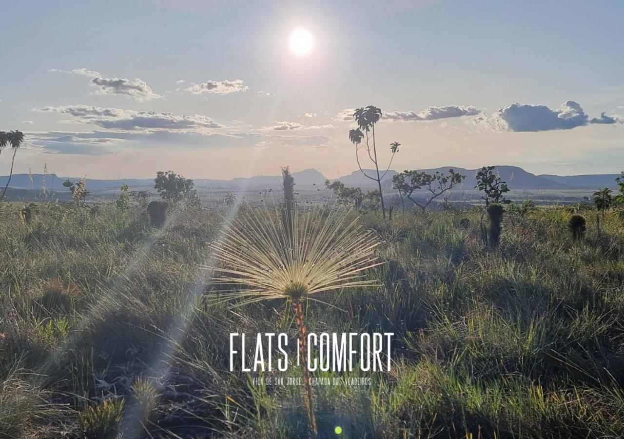 Novidade Flats Comfort Na Vila De Sao Jorge - Chapada Dos Veadeiros Hotel Eksteriør billede