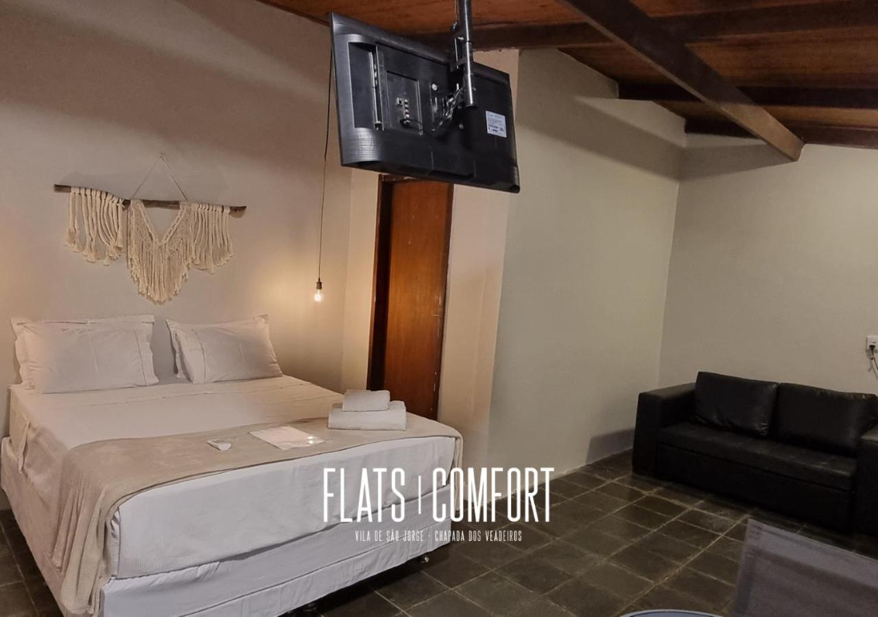 Novidade Flats Comfort Na Vila De Sao Jorge - Chapada Dos Veadeiros Hotel Eksteriør billede