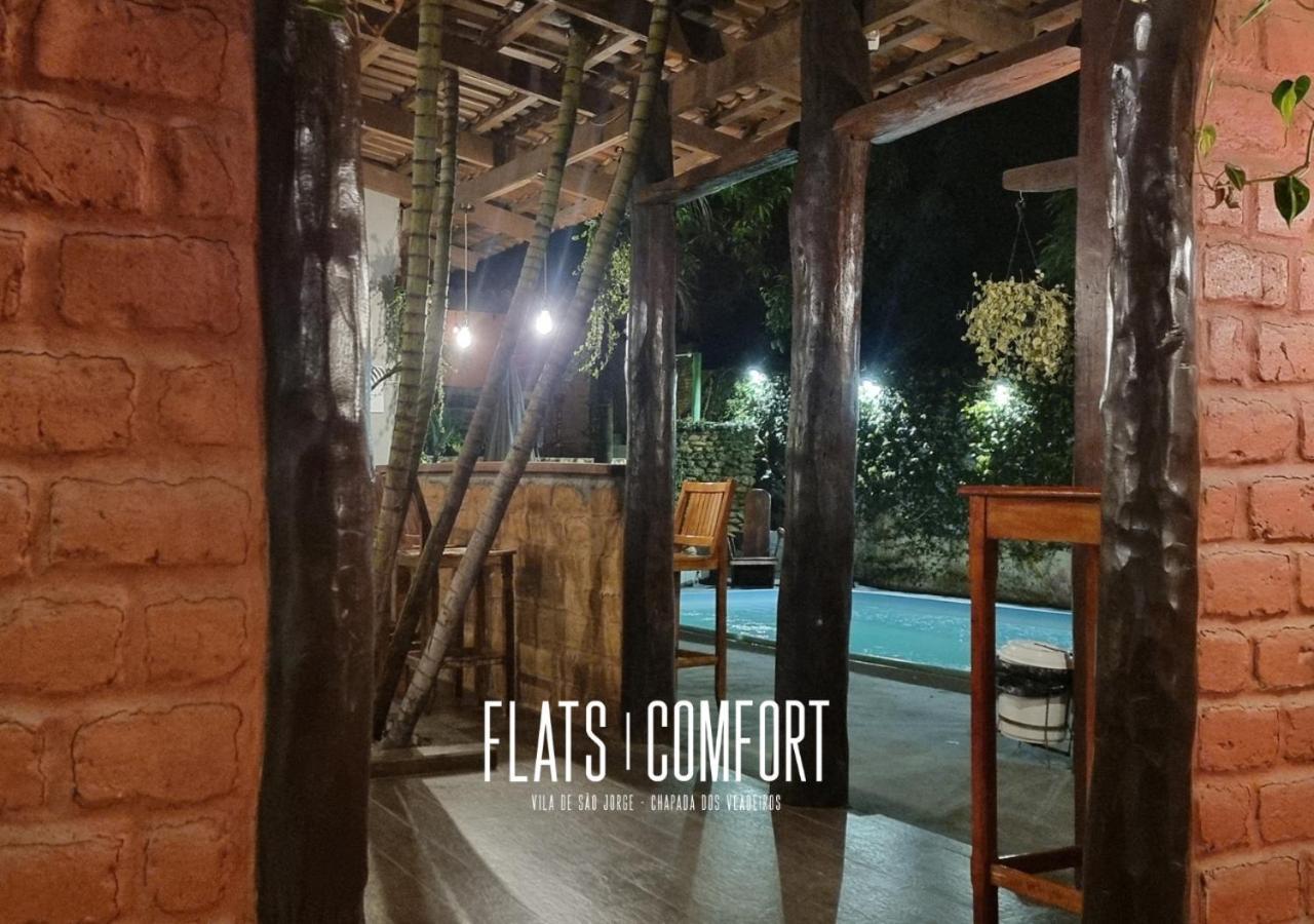 Novidade Flats Comfort Na Vila De Sao Jorge - Chapada Dos Veadeiros Hotel Eksteriør billede