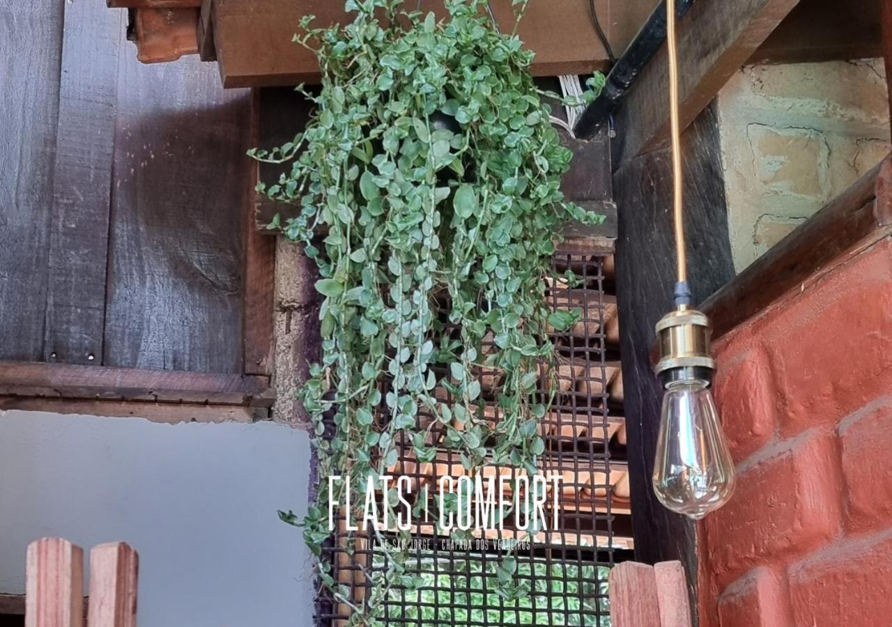 Novidade Flats Comfort Na Vila De Sao Jorge - Chapada Dos Veadeiros Hotel Eksteriør billede